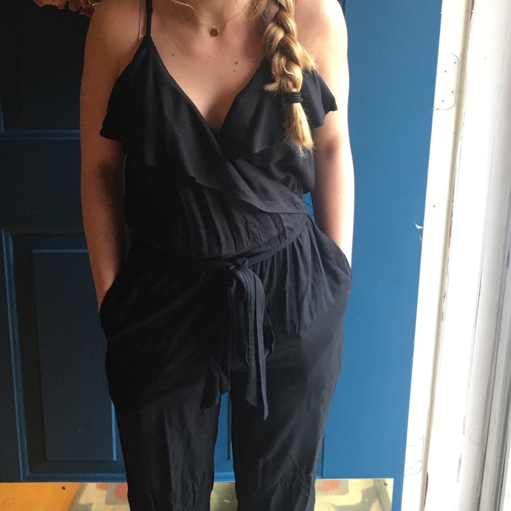 American Eagle Wrap Jumpsuit